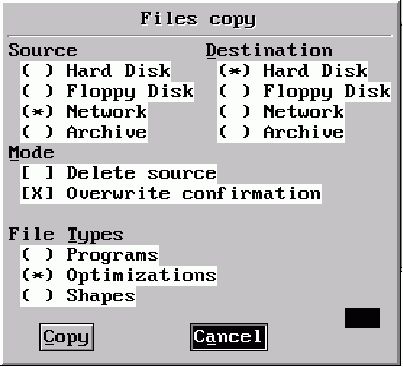 Copying of PLUS 2D files to BCMS